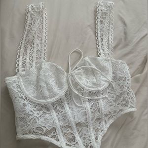 White Corset Top